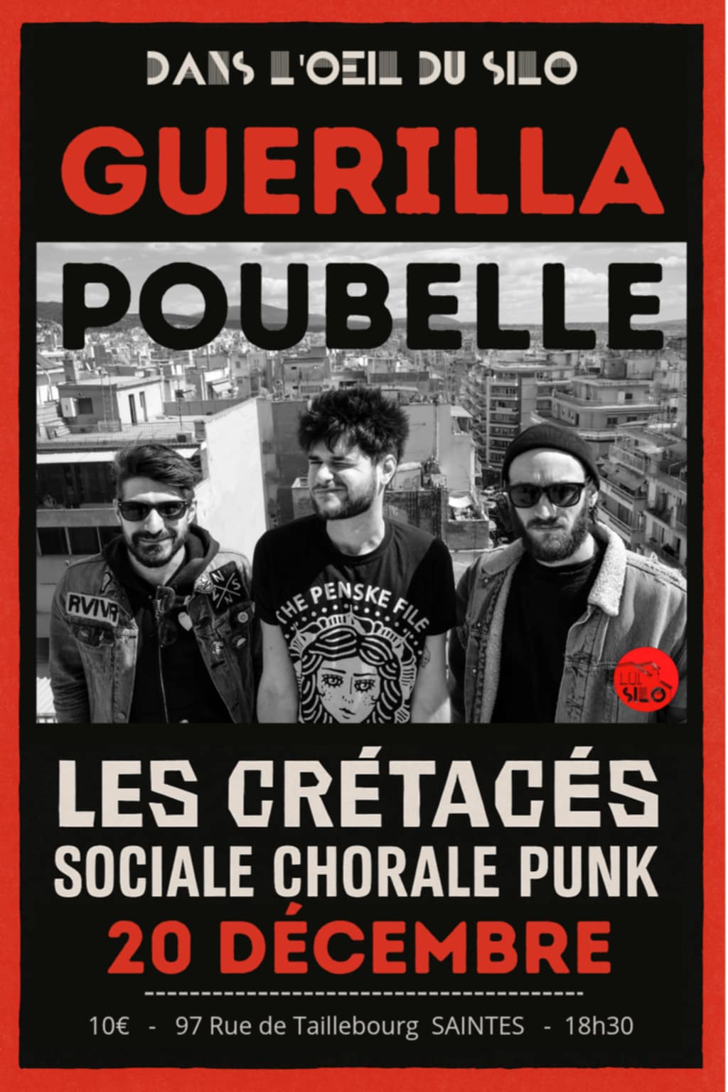 affiche guerilla poublle au silo le décembre 2025