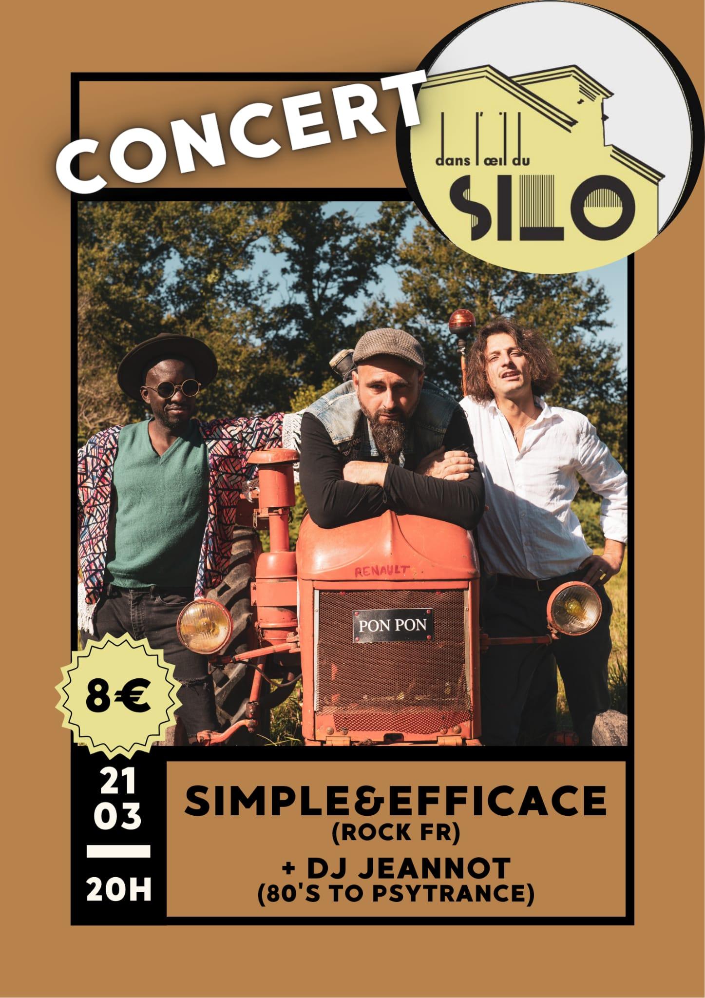 AFFICHE COCERT SIPLE ET EFFICCAE AU SILO